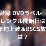 九州縹緲録 DVDラベル画像をご紹介！レンタル開始日はいつ？2022年地上波＆BSCS放送予定は？